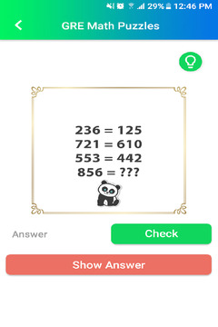 GRE數(shù)學(xué)謎題游戲截圖4