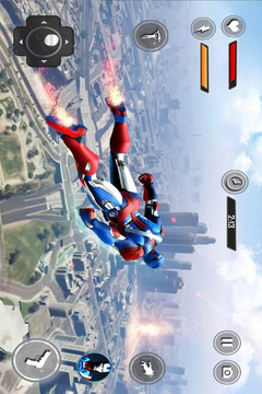 Flying Robot Captain Hero City Survival Mission游戲截圖5