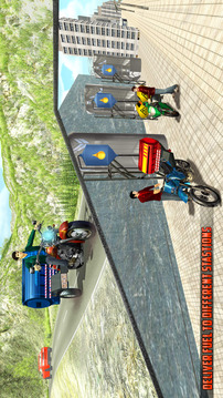 Oil Tanker Bike Transporter游戲截圖2