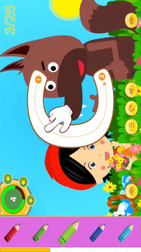 卡通ABC兒童英語(yǔ)字母書(shū)寫(xiě)游戲截圖1