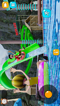 水滑道上坡公園3D模擬人生游戲截圖4