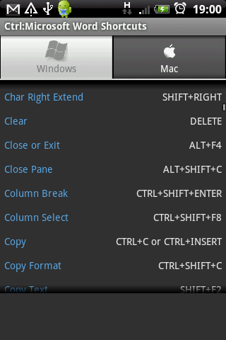 Ctrl: Microsoft Word Shortcuts下载|Ctrl: Micros