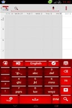 GO键盘红色糖果主题截图
