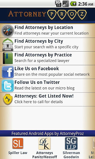 Attorney Proz - Lawyer Search截图3