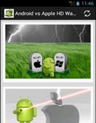 Android vs Apple HD Wallpapers截图1