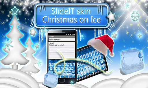 SlideIT Xmas on Ice Skin截图3
