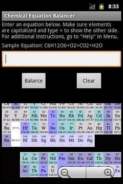 Chemical Equation Balancer截图