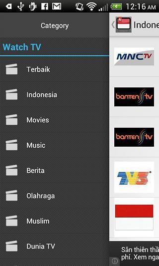 IndonesiaTV, TV Indonesia FREE截图2