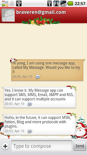 My Message Christmas Theme截图3