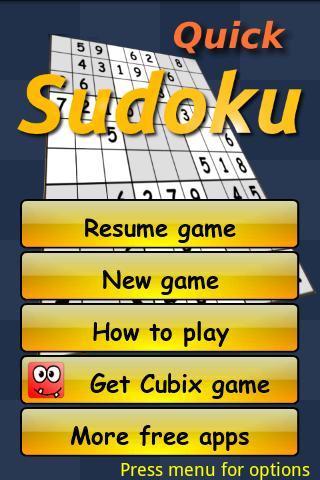 Quick sudoku截图1