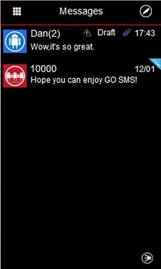 GO SMS Pro Windows Metro Theme截图1