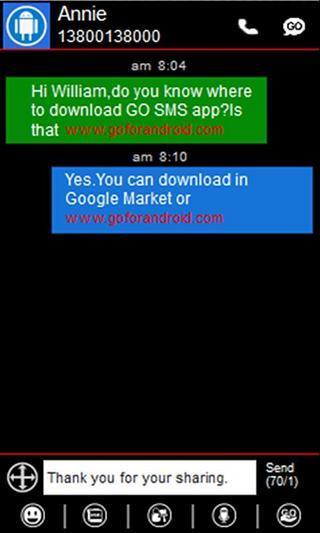 GO SMS Pro Windows Metro Theme截图3