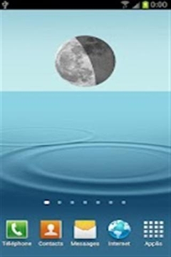 月球阶段小部件截图