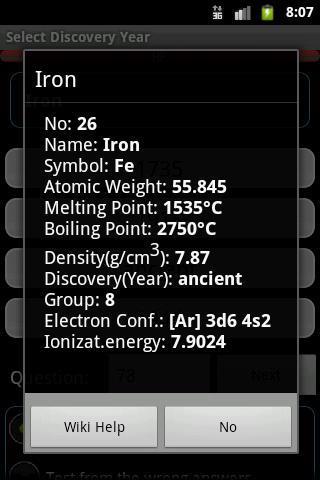 Periodic Table Big Quiz截图2