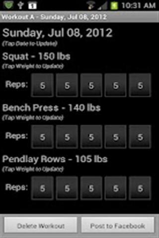 Stronglifts 5x5 Tracker截图2