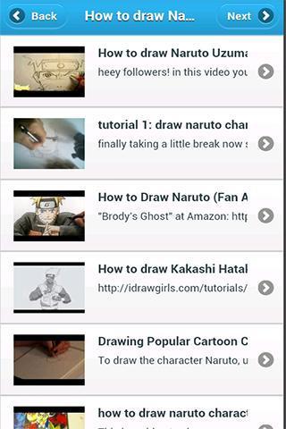 How to draw Naluto Characters截图1