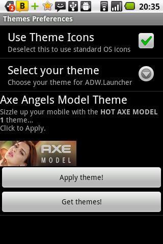 Axe Angel Model 1 Theme截图2