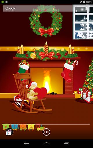 Christmas Fireplace LWP截图3