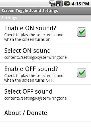 Screen On/Off Sound截图2