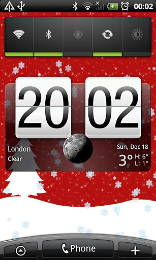 Winter live wallpaper red截图1