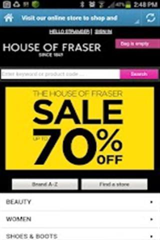 House of Fraser截图2