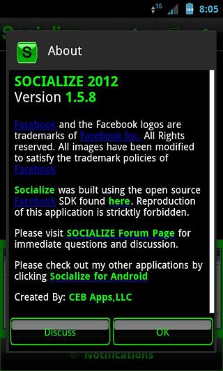 Green Socialize for Facebook截图4