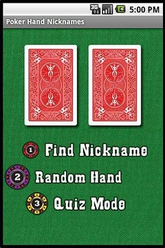 Poker Hand Nicknames截图