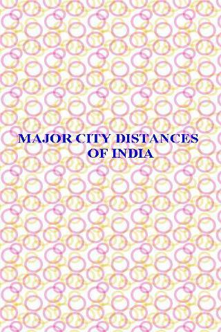 Major City Distances Of India截图1