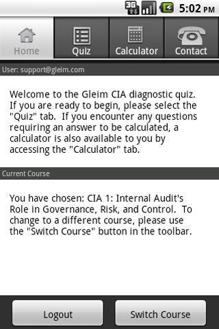 Gleim CIA Diagnostic Quiz截图2