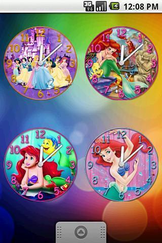 Princesses Clock Set 8 Clocks截图1