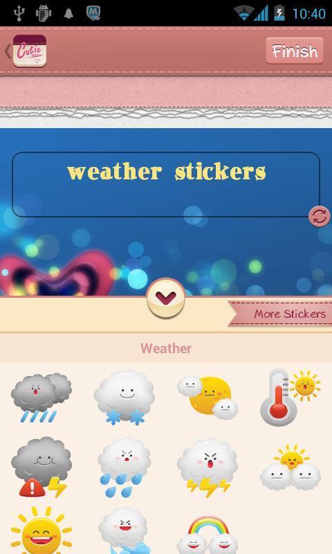 Weather Sticker Pack for Textcutie截图3