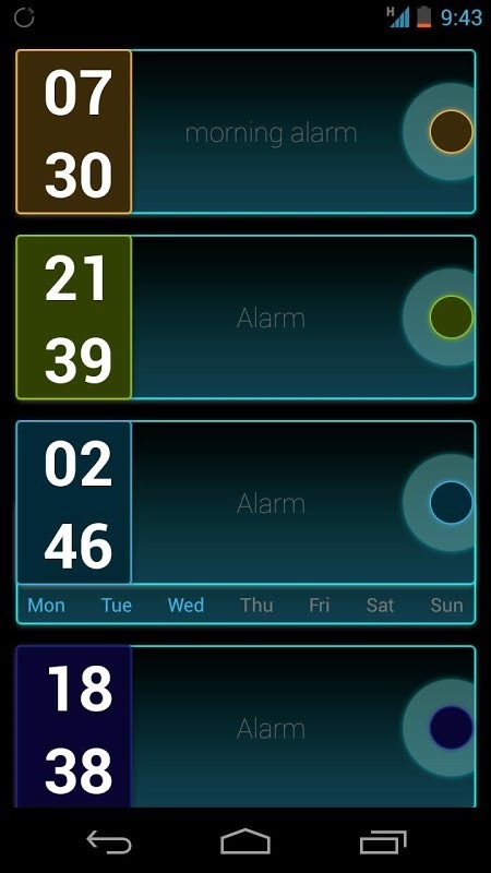 Alarm ONE tron theme截图2