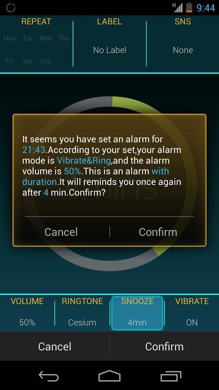 Alarm ONE tron theme截图3