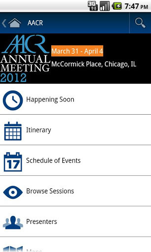 2012 AACR Annual Meeting App截图2