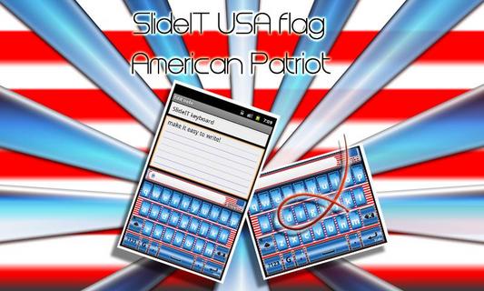 SlideIT keyboard USA skin截图2