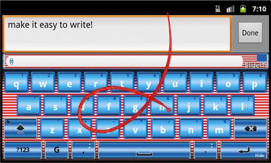 SlideIT keyboard USA skin截图4
