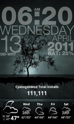CyanogenMod Stats Widget截图1