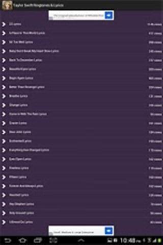 泰勒斯威夫特歌词截图3