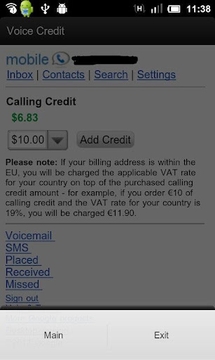 Add Credit To Google Voice截图