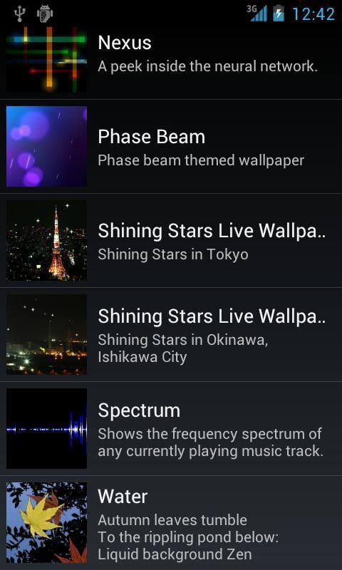 Shining Stars Live Wallpaper (Okinawa)截图3