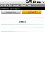 Medical Terms Flash/Note Cards截图1