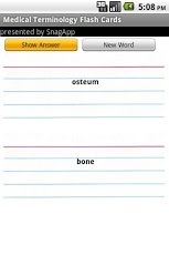 Medical Terms Flash/Note Cards截图2