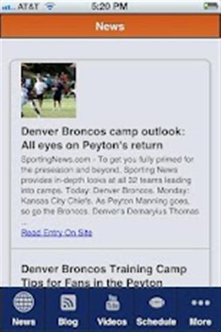 Denver Broncos News & Schedule截图4