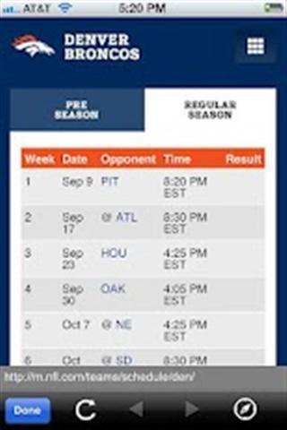 Denver Broncos News & Schedule截图5