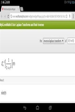 拉普拉斯变换截图