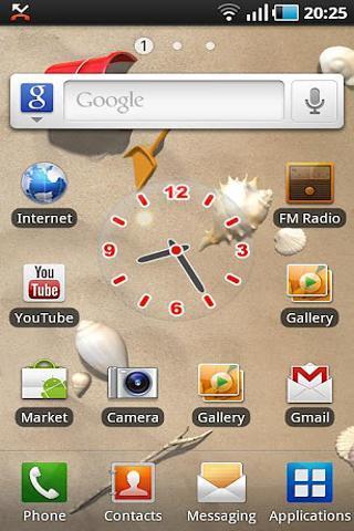 Glass Clock Widget截图1