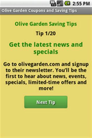 Olive Garden省钱秘诀截图1