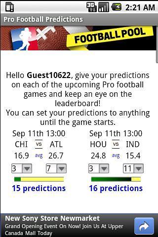 Pro Football Predictions截图1