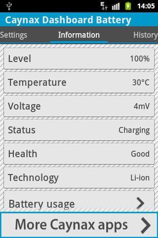 Caynax Dashboard Battery截图6