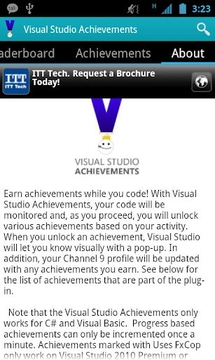 Visual Studio Achievements截图